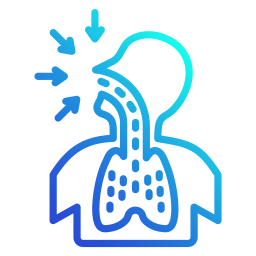 inhalación icono