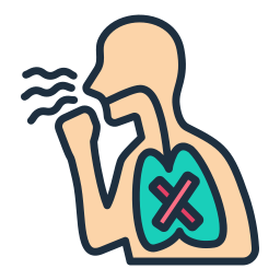 enfermedad pulmonar icono