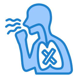 enfermedad pulmonar icono