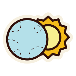 Solar eclipse icon