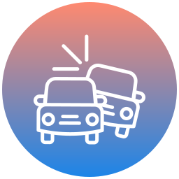 Car crash icon