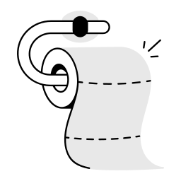 Toilet tissue icon