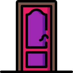 puerta sencilla icono