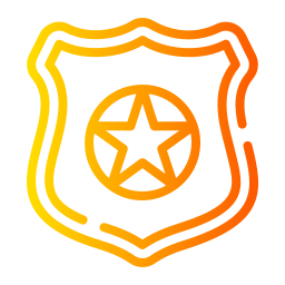 politie badge icoon