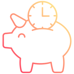 Time savings icon