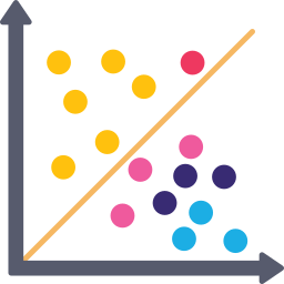 Scatter graph icon