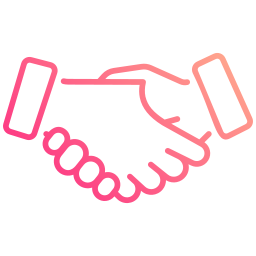 partnerschaftlicher handschlag icon