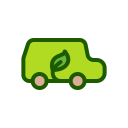 samochód ekologiczny ikona