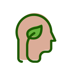 pensamiento verde icono