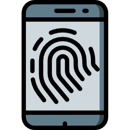 Fingerprint scan icon