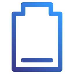 niedriger batteriestatus icon