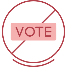 Запрещенное голосование иконка