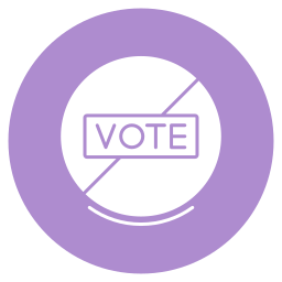 Forbidden vote icon