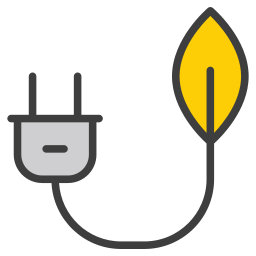 Eco power icon