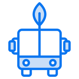 Electric bus icon