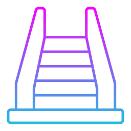 escalier mécanique Icône