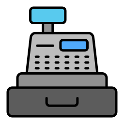 Cashier machine icon