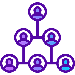 diagramma organizzativo icona