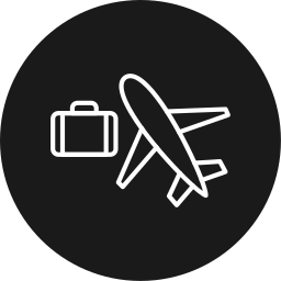 Business trip icon
