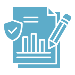 rapport financier Icône