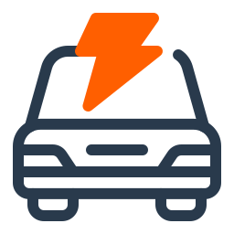 Electric vehicle icon