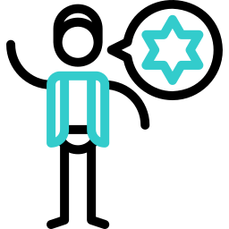 judío icono
