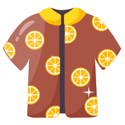 camisa de playa icono