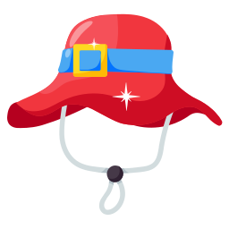 Пляжная шляпа иконка