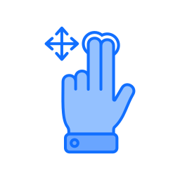 Touch and drag icon