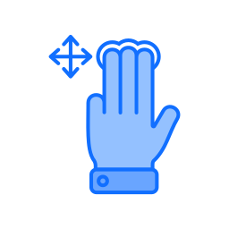 Touch and drag icon