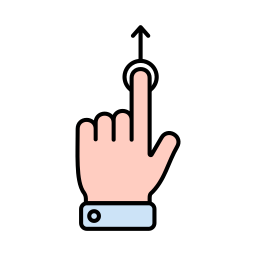 위로 스와이프 icon