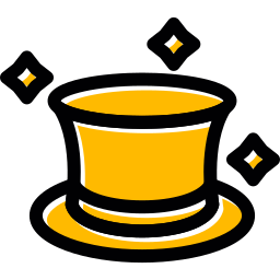 chapeau magique Icône