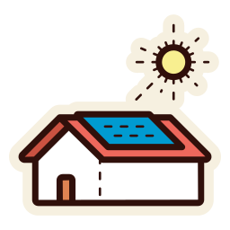 Solar house icon