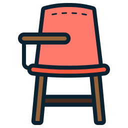 Desk chair icon