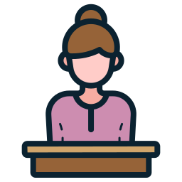 Female professor icon