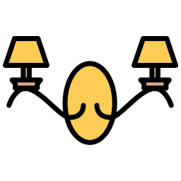 lámpara antigua icono