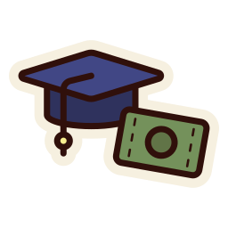 장학금 모자 icon