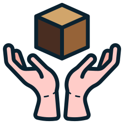 Handle with care icon