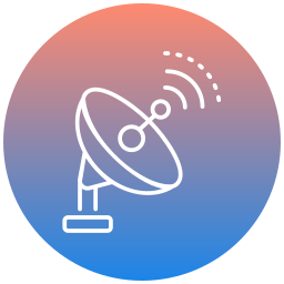 Communication satellite icon