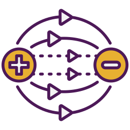 elektrostatyczny ikona