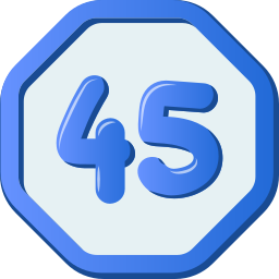 Forty five icon