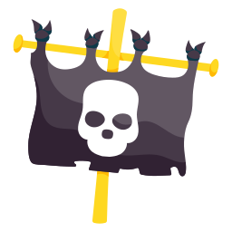 bandera pirata icono