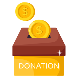 caja de donación icono