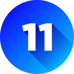 número 11 icono