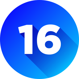 Number 16 icon
