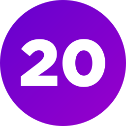 numéro 20 Icône