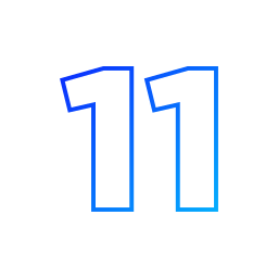 numéro 11 Icône