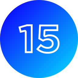 Number 15 icon