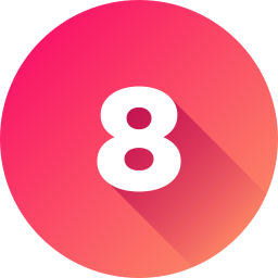 numero 8 icono