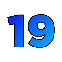 Number 19 icon